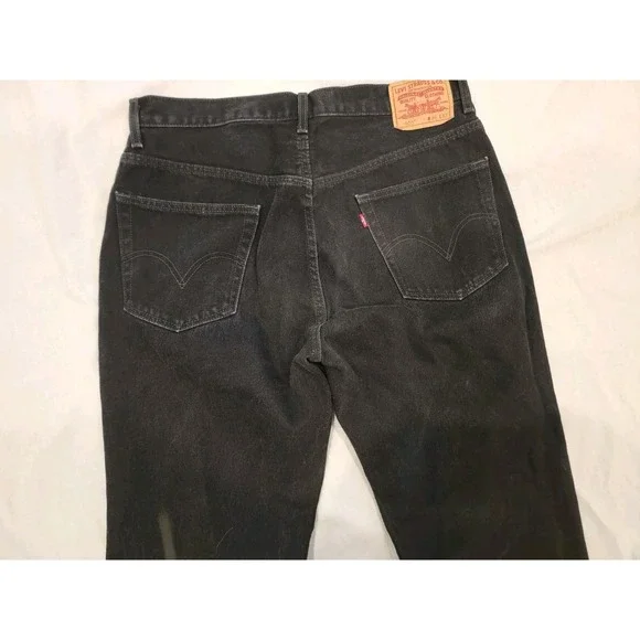 Levi's 505 jeans - Regular Fit Straight Leg -Men's   36x32 Black wash - Picture 4 of 7